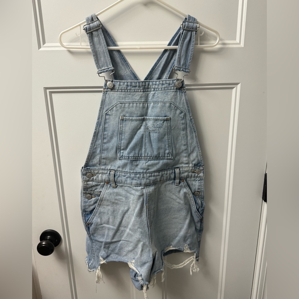 Wild Fable Light Blue Denim Overalls